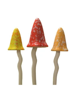 Potting Shed Tinkling Toadstool Sculptures, Set Of 3 -Optimal Garden Care 8611730 sum 04v potting shed tinkling toadstool sculptures set of 3 summer