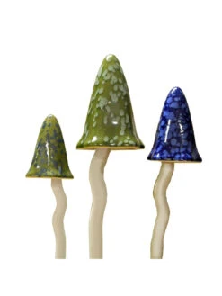 Potting Shed Tinkling Toadstool Sculptures, Set Of 3 -Optimal Garden Care 8611730 win 06v potting shed tinkling toadstool sculptures set of 3 winter