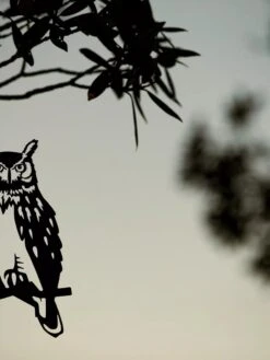 Metalbird Great Horned Owl -Optimal Garden Care 8612018 02V tif