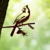 Metalbird Cardinal -Optimal Garden Care 8612021 02v metalbird cardinal garden art
