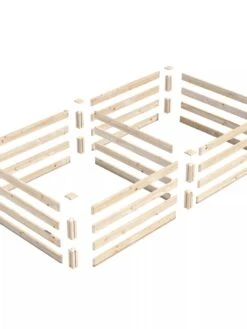 Pine Raised Garden Beds, 4'x8' -Optimal Garden Care 8612238 01V jpg