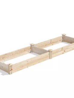 Pine Raised Garden Bed, 2' X 8' -Optimal Garden Care 8612243 03V jpg