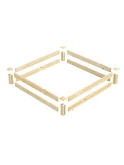 Pine Raised Garden Beds, 4'x4' -Optimal Garden Care 8612249 01v