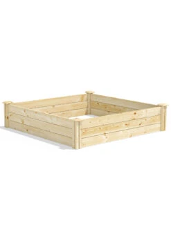 Pine Raised Garden Beds, 4'x4' -Optimal Garden Care 8612250 03v