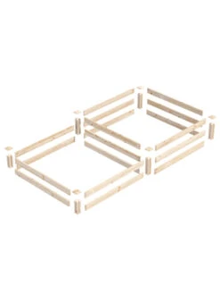 2-Tier Pine Raised Garden Bed, 4'x8' -Optimal Garden Care 8612253 01v