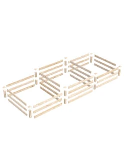 Tall 2-Tier Pine Raised Garden Bed, 4'x12' -Optimal Garden Care 8612258 01v