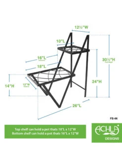 Achla Designs Duet Plant Stand -Optimal Garden Care 8612905 02v