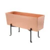 Achla Designs Copper Flower Box With Folding Stand -Optimal Garden Care 8612914 02v achla designs copper flower box with folding stand