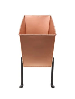 Achla Designs Copper Flower Box With Folding Stand -Optimal Garden Care 8612914 03v