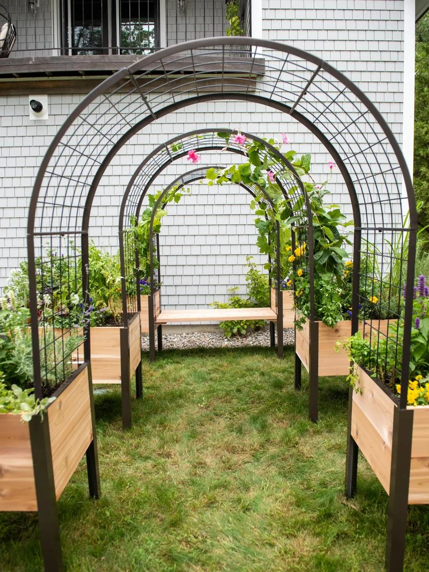 2’ X 4’ Arch Trellis For Planter Boxes 3 2’ X 4’ Arch Trellis For Planter Boxes