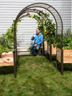 2’ X 4’ Arch Trellis For Planter Boxes 14 2’ X 4’ Arch Trellis For Planter Boxes -Optimal Garden Care 8612976 0549