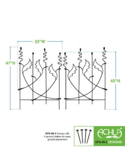 Achla Acanthus Fence Trellis -Optimal Garden Care 8612991 02v
