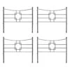 Achla Designs Square-on-Squares Fence Sections, Set Of 4 -Optimal Garden Care 8612992 01v achla designs square on squares fence sections set of 4