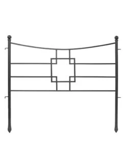 Achla Designs Square-on-Squares Fence Sections, Set Of 4 -Optimal Garden Care 8612992 04v