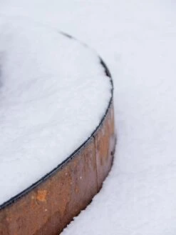 Birdies™ Corten Steel Round Raised Bed, Large, Low -Optimal Garden Care 8613245 0073