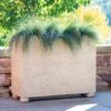 Self-Watering LavaStone® Modern Rectangle -Optimal Garden Care 8613257 0156 self watering lavastone modern rectangle