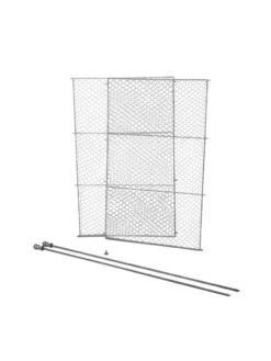 Tall Chicken Wire Critter Fence Extension Panel, Set Of 2 -Optimal Garden Care 8613262 6063 tall chicken wire critter fence extension panel set of 2 galvanized