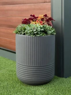 Arden Round Planter -Optimal Garden Care 8613267 07V tif