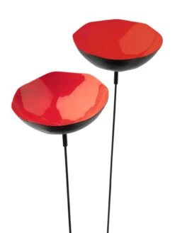 Red Poppy Sways, Set Of 5 -Optimal Garden Care 8613343 519
