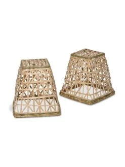 Bamboo Cloche, Set Of 2 -Optimal Garden Care 8613351 4693