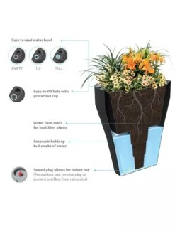 TruDrop One Pinch Planter 37 "Diameter 8 TruDrop One Pinch Planter 37 "Diameter -Optimal Garden Care 8613631 06V 3 4