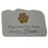 Dogs Leave Paw Prints Memorial Stone -Optimal Garden Care 8614135 01V 3 4 dogs leave paw prints memorial stone