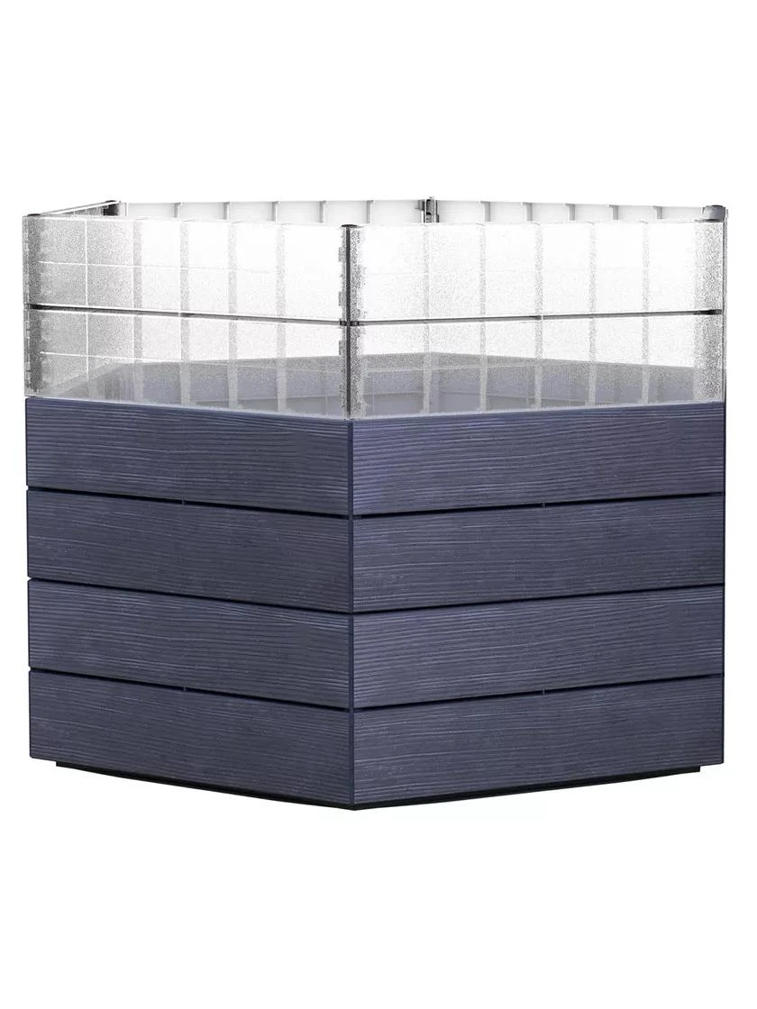 Modular Hexagon Raised Bed Kit With Translucent Panels, 28.5" 3 Modular Hexagon Raised Bed Kit With Translucent Panels, 28.5"