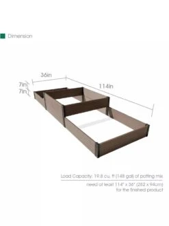 Terraced Triple Garden Bed -Optimal Garden Care 8614257 01V 3 4