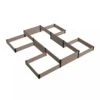 Terraced H-Shape Garden Bed -Optimal Garden Care 8614260 01V 3 4 terraced h shape garden bed