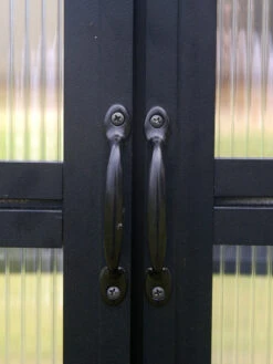 MONT Growers Edition Greenhouse, 8' X 24' -Optimal Garden Care bk door handles 2000 300 dpi 3